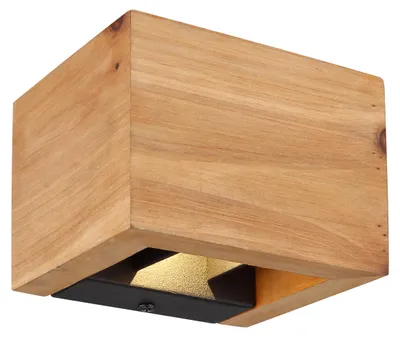 Produktbild von Globo Lighting Wandleuchte Holz dunkelbraun, LED