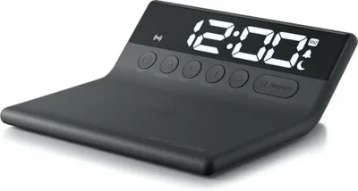 Image de Réveil avec chargement par induction noir - Muse - M168WI -