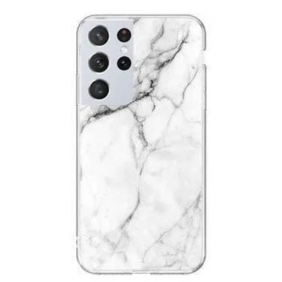 Immagine prodotto di Wozinsky Marble Gel Custodia Cover Samsung Galaxy S21 Ultra 5G Bianco