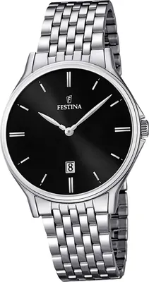 Produktbild von Festina Herren Uhr F16744/4 Edelstahl Armbanduhr Klassik silber D2UF16744/4