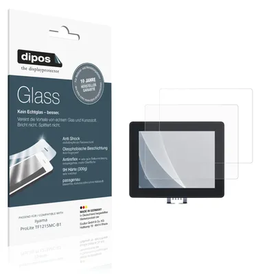 Produktbild von 2x Schutzfolie für Iiyama ProLite TF1215MC-B1 matt - Anti-Shock 9H Folie dipos Glass Kunststoffglas