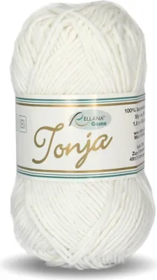 Produktbild von Rellana Tonja,Topflappengarn,Schulgarn,100% Baumwolle,50g/85m 301 weiß