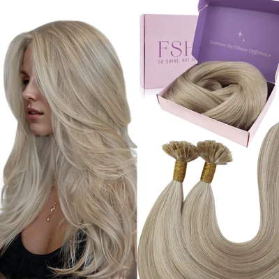 Immagine prodotto di Estensione dei capelli con cheratina, 14 pollici, 50 grammi