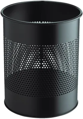 Produktbild von DURABLE Papierkorb METALL rund 15 Liter schwarz