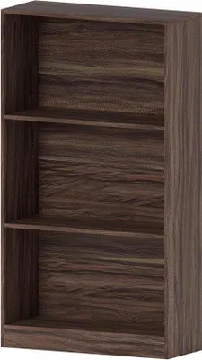 Immagine prodotto di Libreria a 3 ripiani, media altezza, in legno di noce
