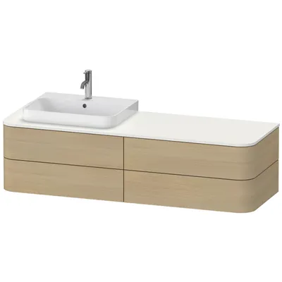 Produktbild von DURAVIT HP4973L7171 WTU HappyD2+ wandh.,408x1600x550mm