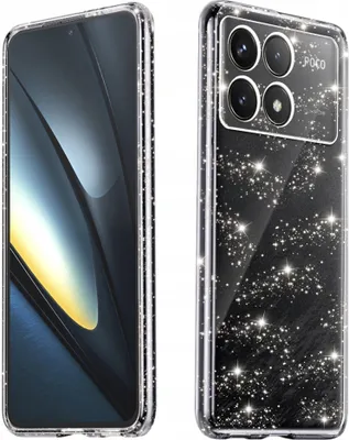 Obrázok produktu pre Techsuit SparkleSkin Series puzdro pre Xiaomi Poco F6 Pro – priehľadné