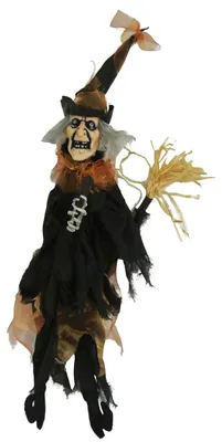 Produktbild von Strampelnde Hexe als Halloween Hängefigur