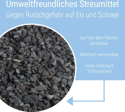 Produktbild von Schicker Mineral-Diabas Streusplitt plastikfrei verpackt 15 kg-2-5mm