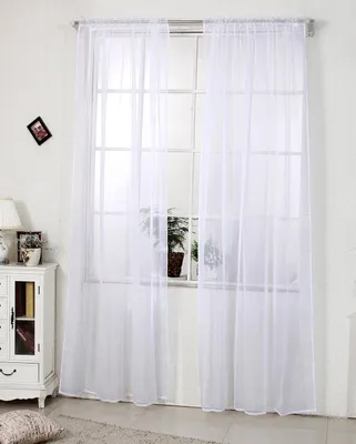 Obrázok produktu pre Závesy – plisované – priehľadné závesy na koľajničku – závesy – obývačka – spálňa – štýl záhrady – 140x145 cm, biela