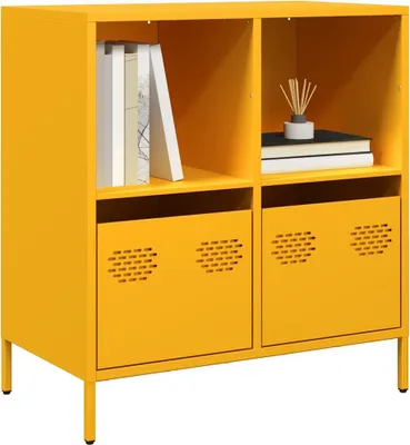 Obrázek produktu pro Maison Exclusive - Průchozí skříňka hořčičně žlutá 68x39x73,5 cm za studena válcovaná ocel