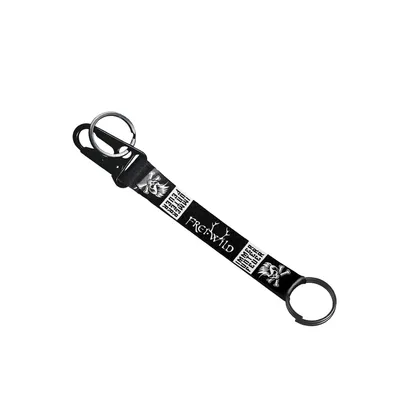 Produktbild von Frei.Wild - IUF Karabiner Schlüsselband -schwarzer Karabiner mit integriertemSchlüsselring, KI-generiertes Bild
