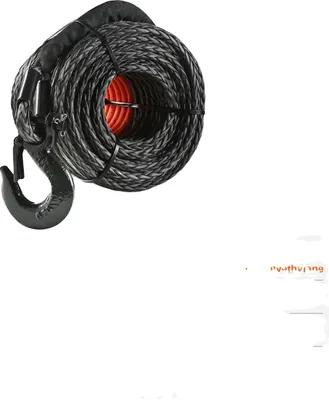 Obrázek produktu pro Syntetické lano navijáku, 26500 lbs přetržení, 3/8 palce x 100 stop, kovaný hák, 32000lbs 92ft