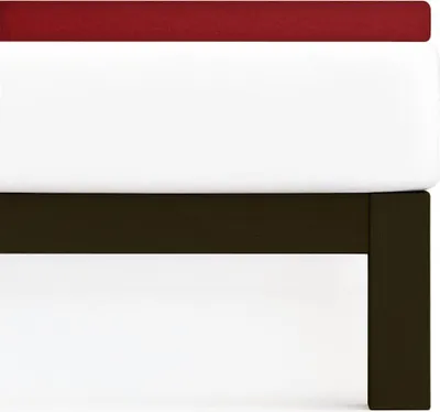 Produktbild von Traumschlaf Flausch Frottee Topper Spannbettlaken 140x200 cm - 160x200 cm karmin