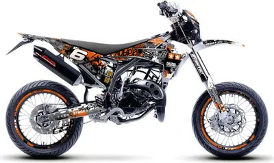 Produktbild von STAGE6 Grafikset Orange/Weiß für Fantic XM 50 2017-2022 Orange/Weiß