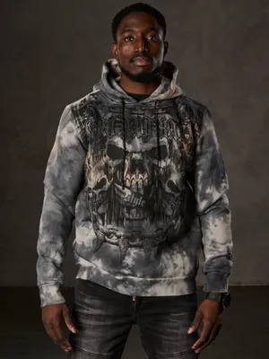 Produktbild von CL405 Herren Kapuzensweatshirt mit trendigen Strassstein-Applikationen