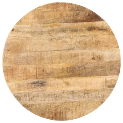 Produktbild von (Design 2026） Bistrotisch Rund Ø70x75cm Raues Mangoholz - HOMMIE 532248 - Esstische