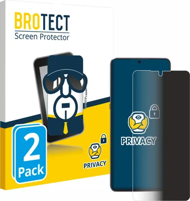 Produktbild von 2x BROTECT Sichtschutzfolie für Cubot Max 5 Anti-Spy Privacy Sichtschutz Blickschutz Folie Blaulicht-Schutz