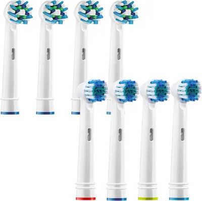 Productafbeelding van Oral-B opzetborstels, vervanging, Precision Cross, compatibel, set van 8 stuks
