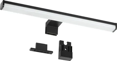 Zdjęcie produktu dla Oktaplex 40cm lampa lustrzana LED 3 w 1 neutralne białe światło do makijażu 4000K światło do makijażu IP44 czarny