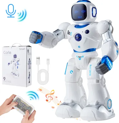 Produktbild von VEVOR RC-Roboterspielzeug für Kinder, 2,4 GHz programmierbare Fernbedienung, intelligenter Roboter , interaktiver singender und tanzender Roboter