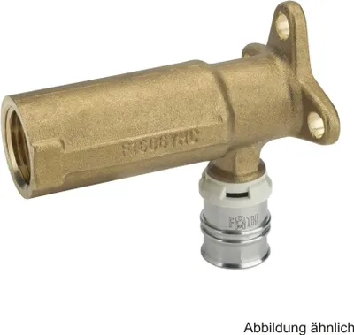 Produktbild von Alpex Wandwinkel 78 mm, Messing, 20 mm x Rp 1/2"