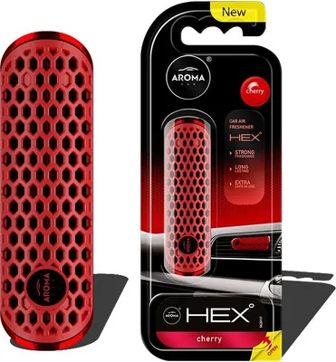 Produktbild von Lufterfrischer Polymer HEX Aroma Duftkirsche für Auto-Ventilation