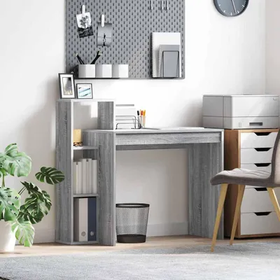 Produktbild von Maison Exclusive - Schreibtisch Graues Sonoma 100 x 40 x 90 cm Holzwerkstoff