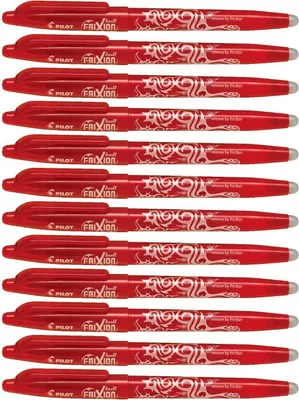 Obrázok produktu pre Pilot FriXion Ball, Guľôčkové pero s vrchnákom, Červená, Červená, Stredná, Kolo, 1 mm