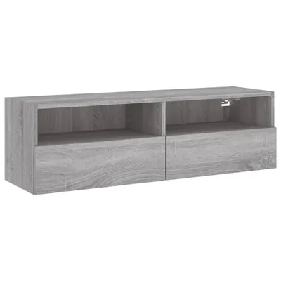Produktbild von TV-Wandschrank Grau Sonoma 100x30x30 cm Holzwerkstoff