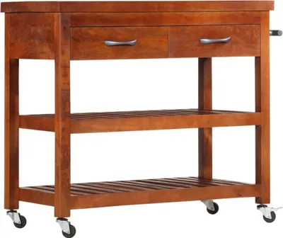 Produktbild von Servierwagen 100x48x89 cm Massivholz Akazie