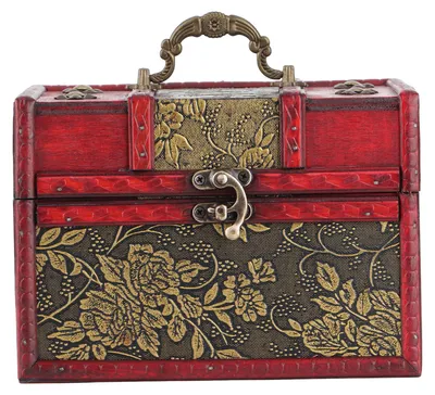 Obrázok produktu pre Šperkovnica Organizátor prípad Prenosné drevenéPolyuretánšperky Display Storage Case pre šperky (6262D036262Golden GrapeL )