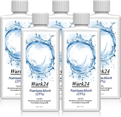 Produktbild von Wark24 Natriumchlorit (25%) 500ml zur Herstellung von Chlordioxid (5er Pack)