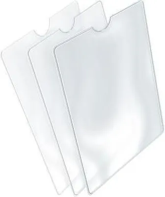 Productafbeelding van HERMA identicarthouder 5018, 85x125mm, PP, transparant, 25 stuks per verpakking.