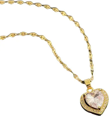 Produktbild von Halskette Adelise - Elegante Gold/Kristall Damenhalskette KP28352