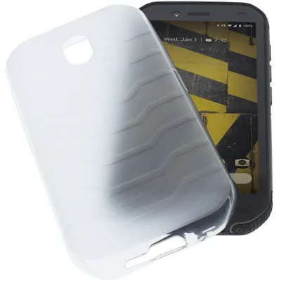 Produktbild von foto-kontor Hülle kompatibel mit CAT S42 Tasche Gummi TPU Schutz Handytasche transparent