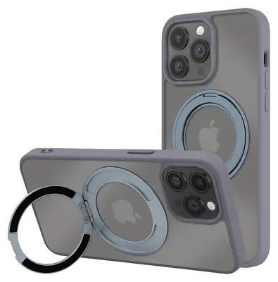 Obrázok produktu pre Avizar, puzdro MagSafe pre iPhone 14 Pro Max, hybridná konštrukcia s držiakom, sivá farba