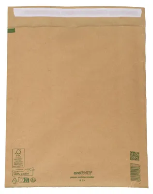 Produktbild von 50x AROFAIR Papierpolstertaschen 290x370+50mm 100% Recycling Ersatz für Luftpolstertaschen