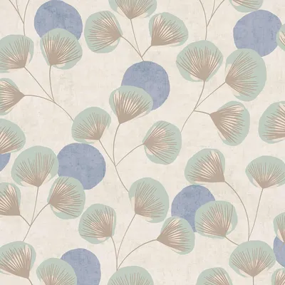 Immagine prodotto di Profhome 791511-GU Carta da parati country Floral grigio tortora-blu turchese beige 5,33 m2