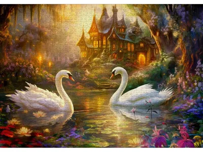Produktbild von ENJOY Schwanengesang Puzzle 1000 Teile