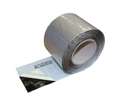 Obrázok produktu pre Sanremo bitúmenová tesniaca páska na opravu striech Strešná páska 100 mm x 10 m x 1,5mm strieborná