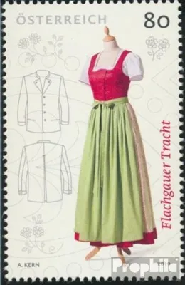 Produktbild von Briefmarken Österreich 2019 Mi 3492 (kompl.Ausg.) gestempelt Trachten