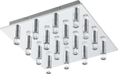 Immagine prodotto di Eglo 95363 Teocelo LED plafoniera 17,6W luce quadrata cromo