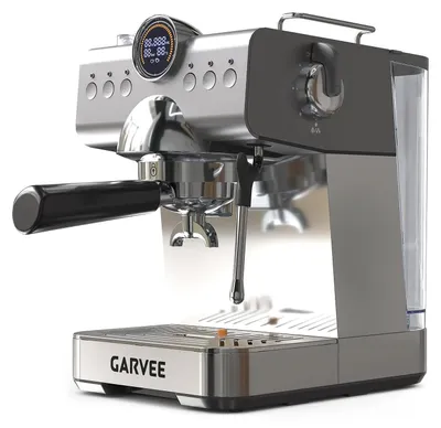 Produktbild von Espressomaschine - Halbautomatische 20 bar Kaffeemaschine - Edelstahlgehäuse - 1300W - 1,5L abnehmbarer Wassertank - Milchaufschäumer - Digitaldisplay