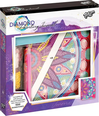 Produktbild von Totum Diamond Malerei Tagebuch - Blumenmandala Pink