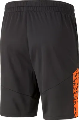Produktbild von Puma individualCUP Fußball Trainingsshorts Herren schwarz orange Gr M