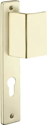 Immagine prodotto di Maniglia per porta d'ingresso blindata foro cilindro Picardie, quadro 7 mm, interasse 195 mm, colore champagne - THIRARD