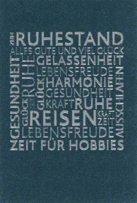 Produktbild von Ruhestand - Glückwunschkarte im Format 11,5 x 17 cm mit Briefumschlag