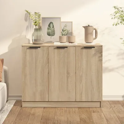 Zdjęcie produktu dla Maison Exclusive – kredens Sonoma-dąb 90,5x30x70 cm materiał drewnopochodny