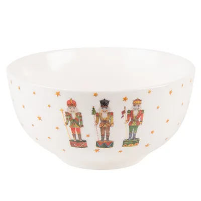 Immagine prodotto di Clayre & Eef Ciotola per zuppa 500 ml in porcellana beige Schiaccianoci